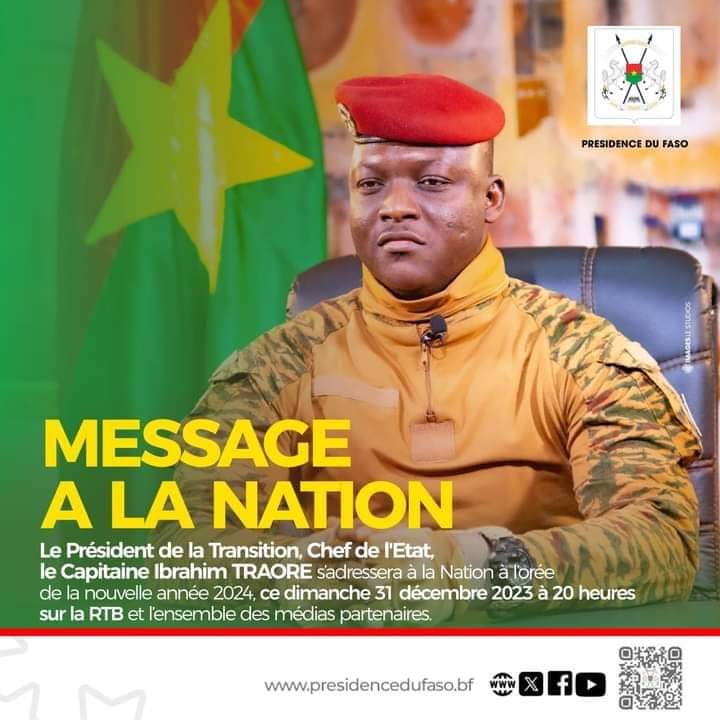 Burkina Faso : Urgent, le message du Capitaine Ibrahim TRAORÉ traduit en langue nationale Moore